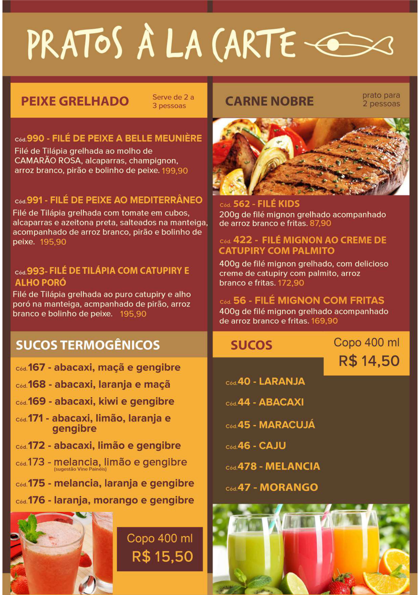 Cardápio Restaurante Angico — página 3 de 6