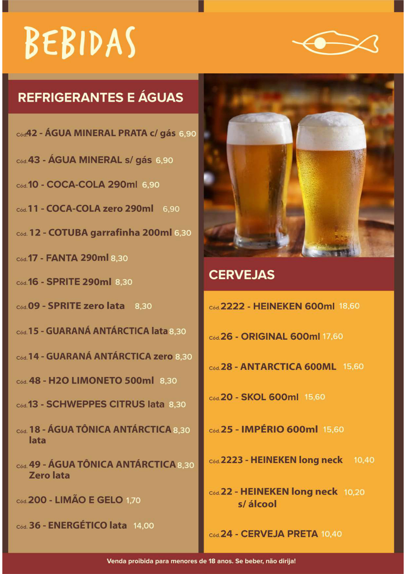 Cardápio Restaurante Angico — página 6 de 6